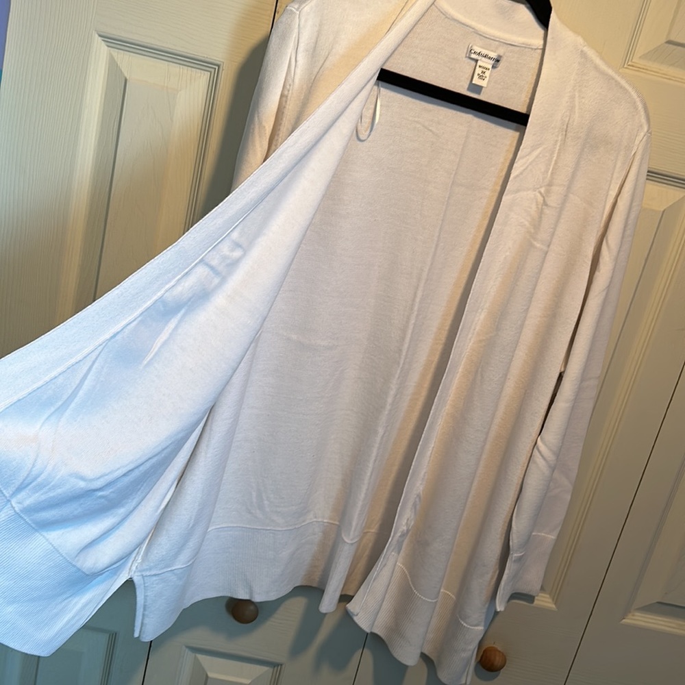 White Croft & Barrow sweater jacket - Picture 4 of 8